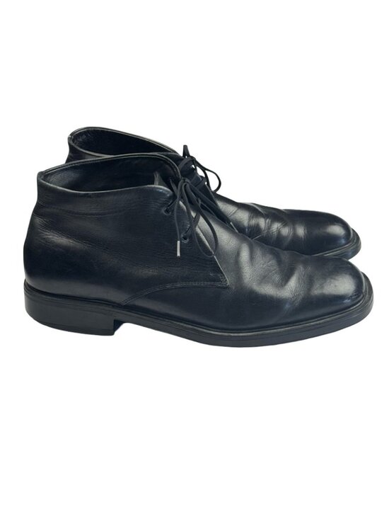 Salvatore Ferragamo Leather Chukka Boots Black • Italy • Mens Size 9D US main image 7